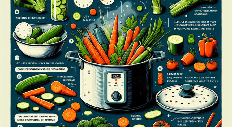 Sposoby na zachowanie chrupkości warzyw podczas gotowania na parze.