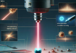 Laser cleaning: A precise method for removing contaminants from dental instruments.